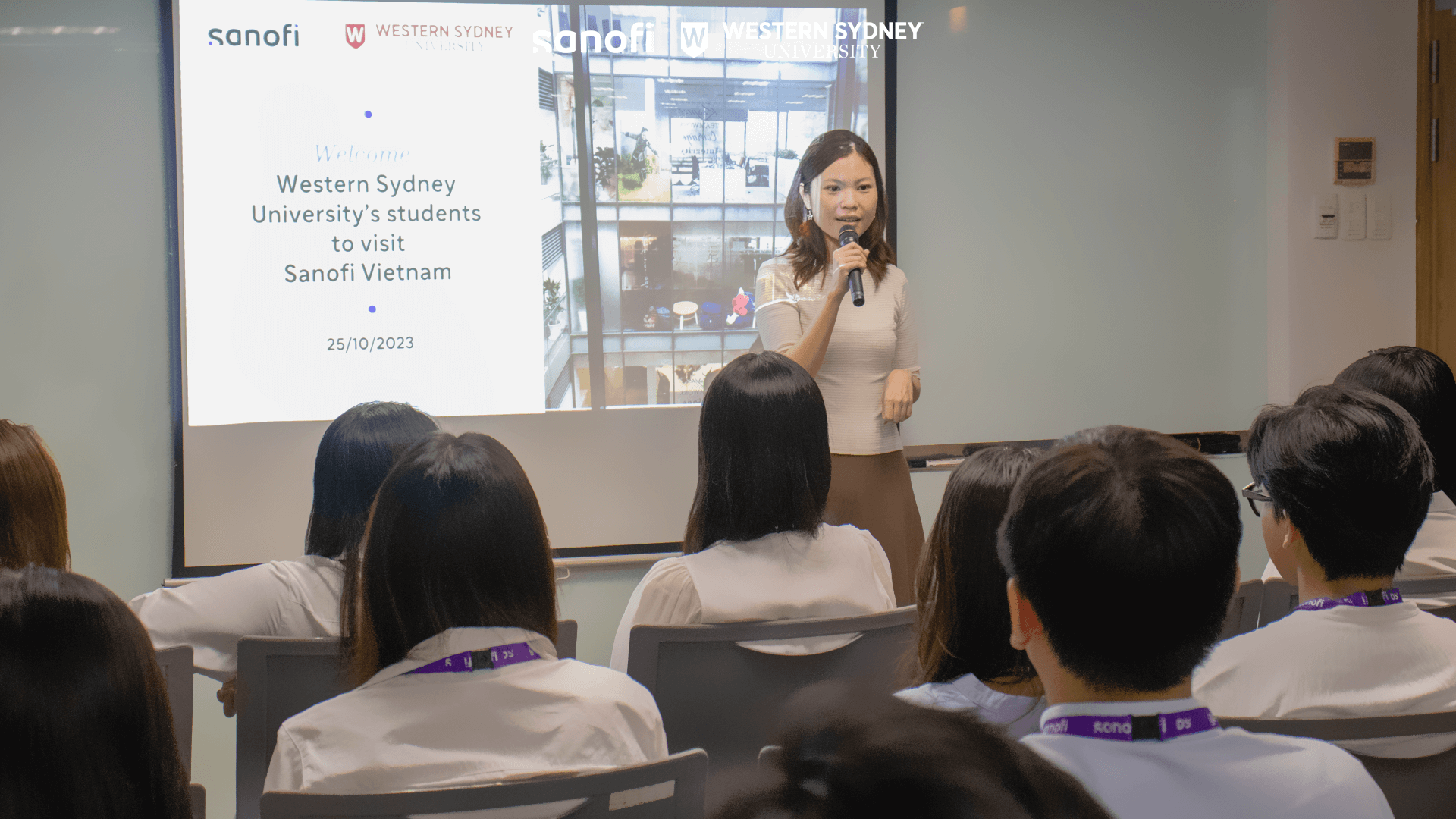 Chị Anh Thư đã có những chia sẻ về cơ hội nghề nghiệp và chương trình thực tập tại công ty.