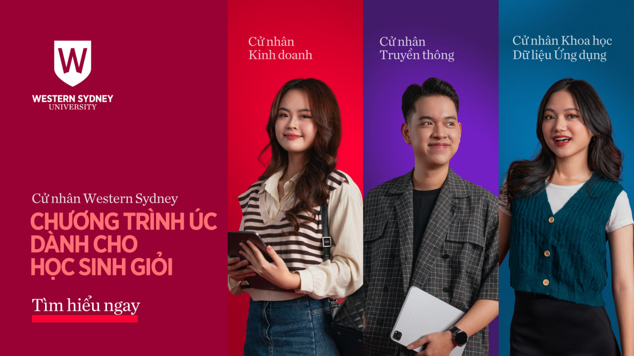 Tuyển sinh Cử nhân Western Sydney 2025 – 2026: Chương trình Úc dành cho học sinh giỏi