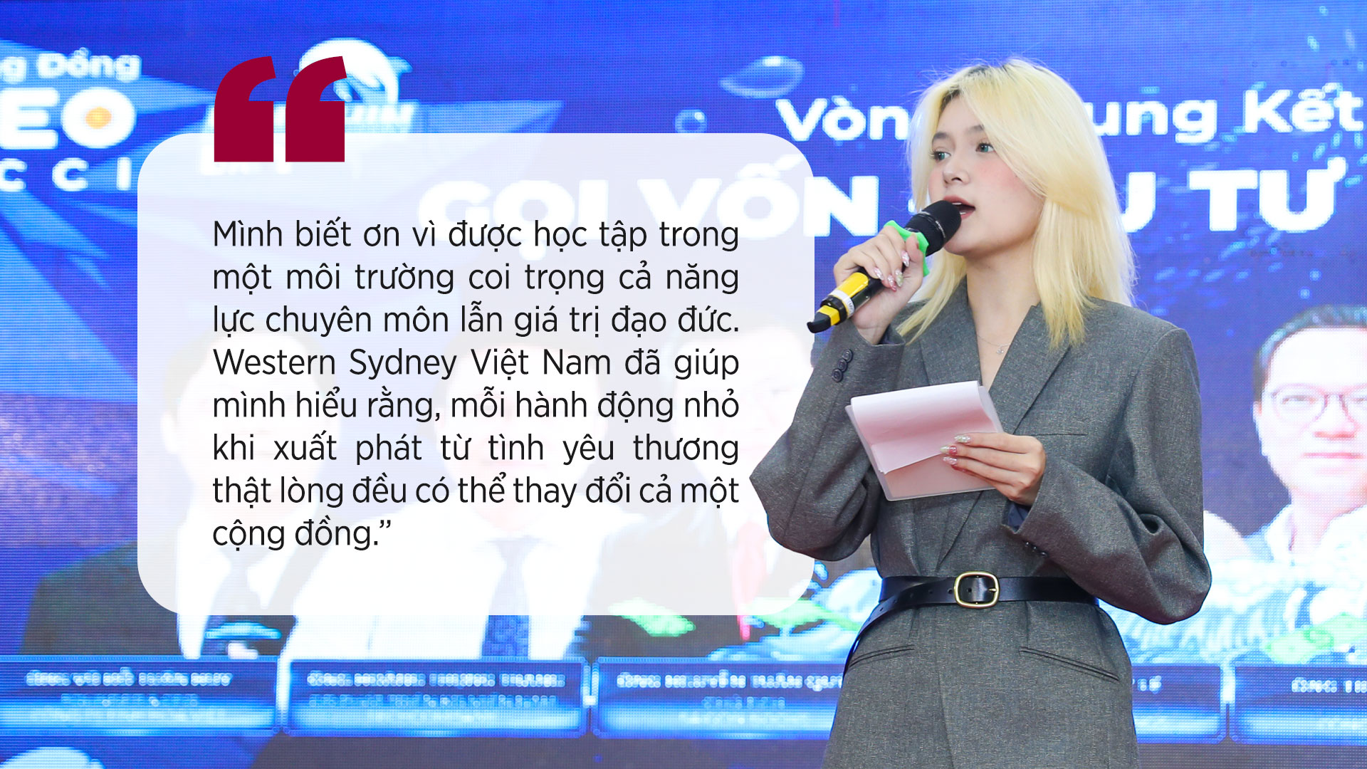 Vũ Nguyễn Hoàng Anh chia sẻ về trải nghiệm học tập ngành Kinh doanh Quốc tế tại Western Sydney Việt Nam